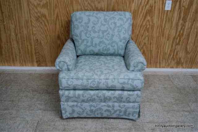 Appraisal: Custom Fabric Covered Parlor - Lounge Chair Is a nice