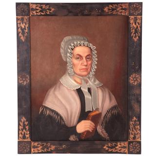 Appraisal: American School portrait painting American School portrait painting American School