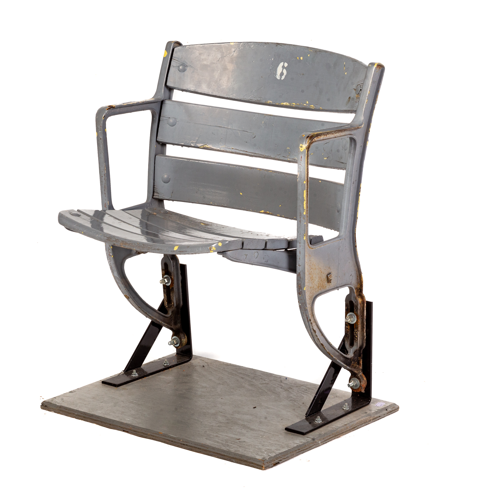 Appraisal: MEMORIAL STADIUM BALTIMORE STADIUM SEAT Stadium seat from Memorial Stadium