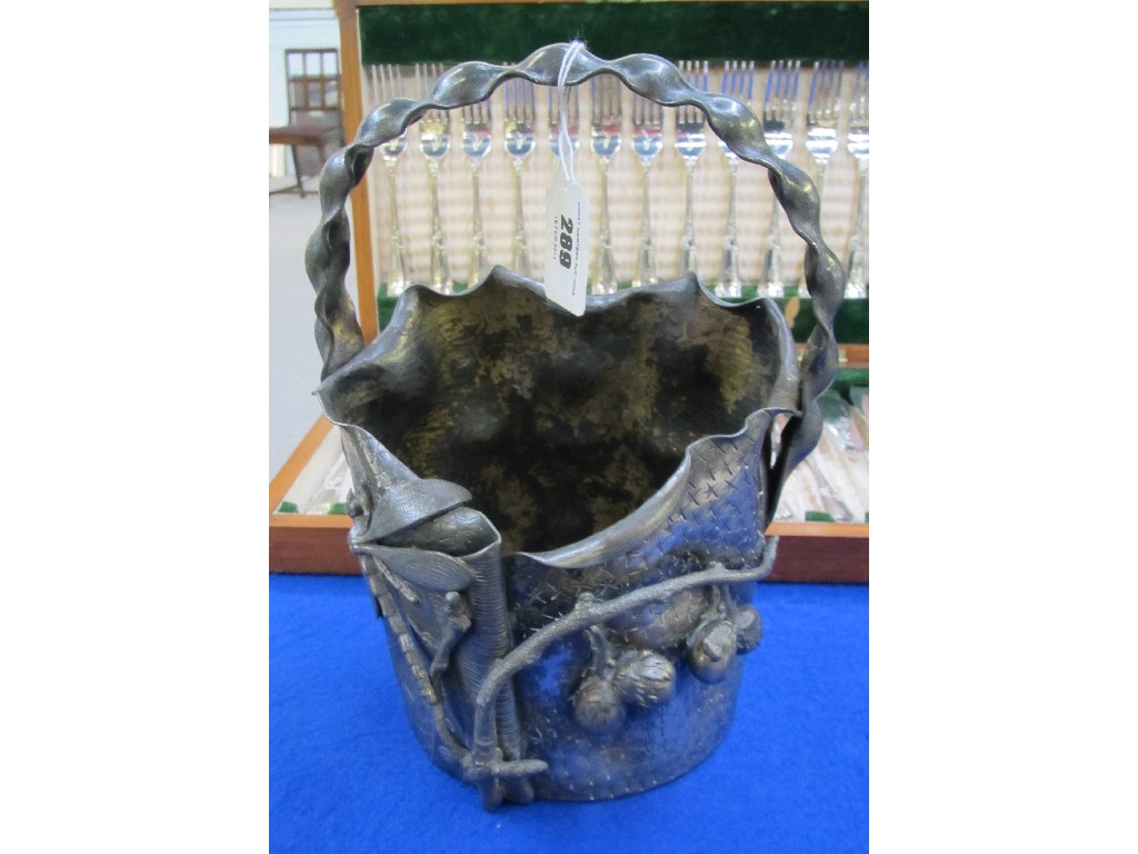 Appraisal: Britannia metal basket