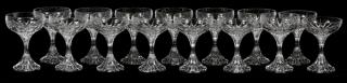 Appraisal: BACCARAT MASSENA CRYSTAL SHERBET GLASSES PIECES BACCARAT MASSENA CRYSTAL SHERBET