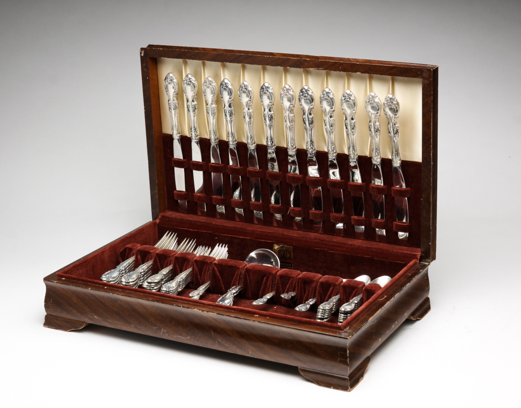 Appraisal: GORHAM MELROSE STERLING SILVER FLATWARE American Twentieth century Patented Includes