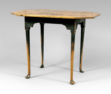 Appraisal: Rhode Island Queen Anne octagonal top tea table maple throughout