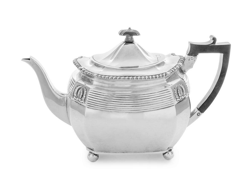 Appraisal: A Victorian Silver Teapot A Victorian Silver Teapot Walter John