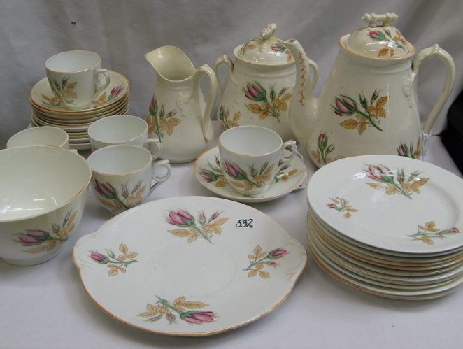 Appraisal: A THIRTY-TREE PIECE ENGLISH PORCELAIN TEA OR COFFEE SET in