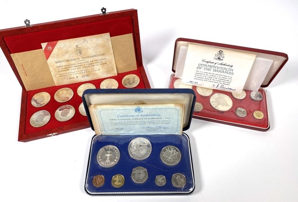 Appraisal: Nice collection of different offical proof sets BARBADOS First National