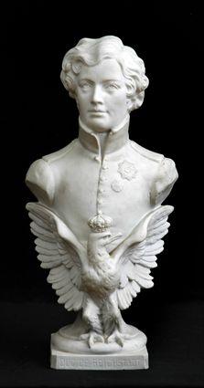 Appraisal: JAMES LOUIS DUCE DE REICHSTADT Bisque porcelain bust-length portrait of