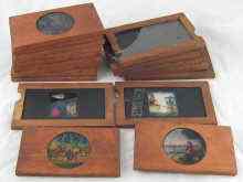 Appraisal: A sequence of eleven coloured lantern slides nursery story illustrations