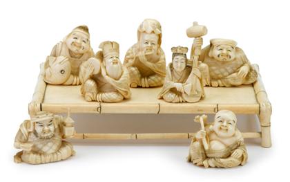 Appraisal: Collection of assorted Japanese and Chinese ivory figures and groupsmostly