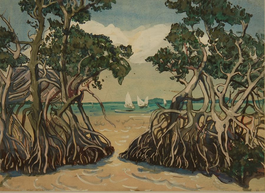 Appraisal: JANE PETERSONAmerican - Mangroves on the Bay Signed lower left