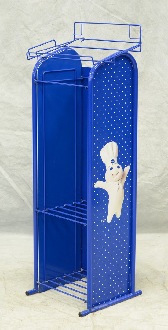 Appraisal: Pillsbury Doughboy enameled display shelf h w