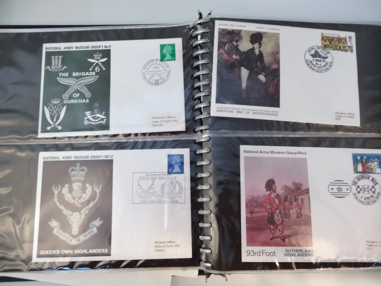 Appraisal: Various National Army museum first day covers to include The