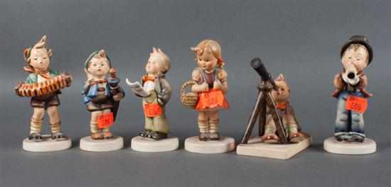 Appraisal: Six Hummel figurines Estimate - No condition report supplied