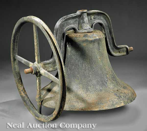 Appraisal: A Large American Cast Iron Plantation Bell late th early