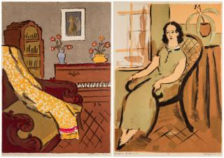 Appraisal: A PAIR OF PRINTS BY ALEKSANDER VEDERNIKOV RUSSIAN - comprising