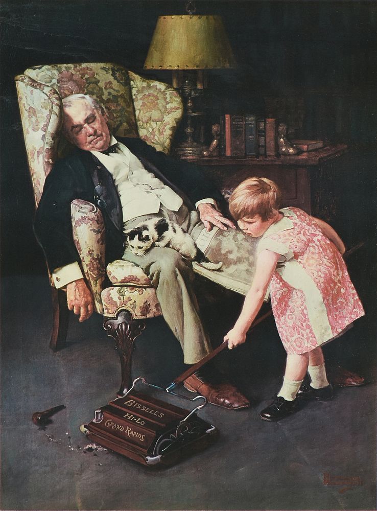 Appraisal: NORMAN ROCKWELL American - AN ADVERTISEMENT PRINT FOR BISSELL Pals