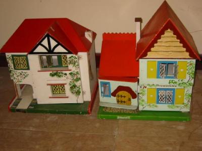 Appraisal: A CeeBee Toys dolls house in painted wood two storeys