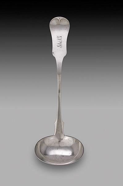 Appraisal: G W MCDANNOLD COIN SILVER SOUP LADLE Kentucky ca -