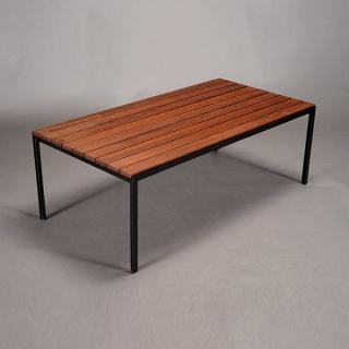 Appraisal: Florence Knoll Coffee Table Restored as original with Redwood Length