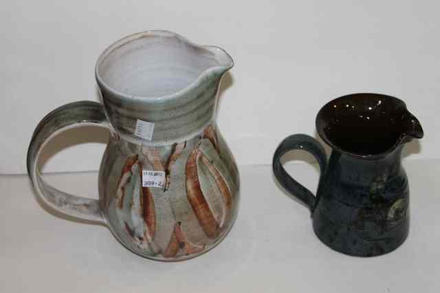 Appraisal: A STOCKLEY OF WEYMOUTH ART POTTERY JUG with incised animal