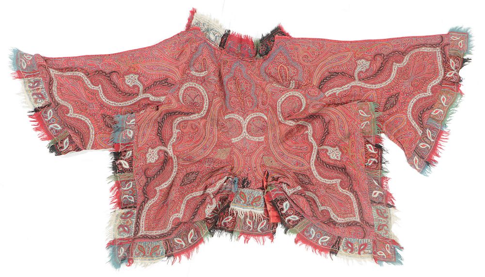 Appraisal: Antique Kashmir Jacket India Antique Kashmir Jacket India wool embroidery