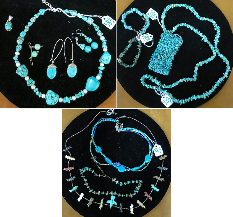 Appraisal: SIXTEEN ARTICLES OF NATIVE AMERICAN STYLE JEWELRY six necklaces three