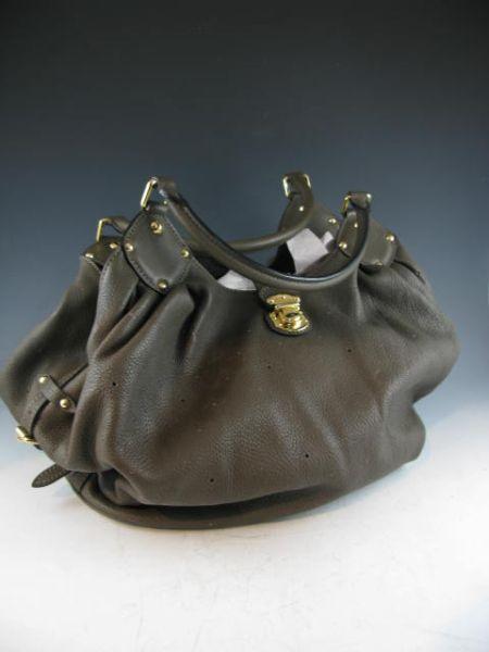 Appraisal: Louis Vuitton Brown Leather Hobo Bag highlighted on the Louis