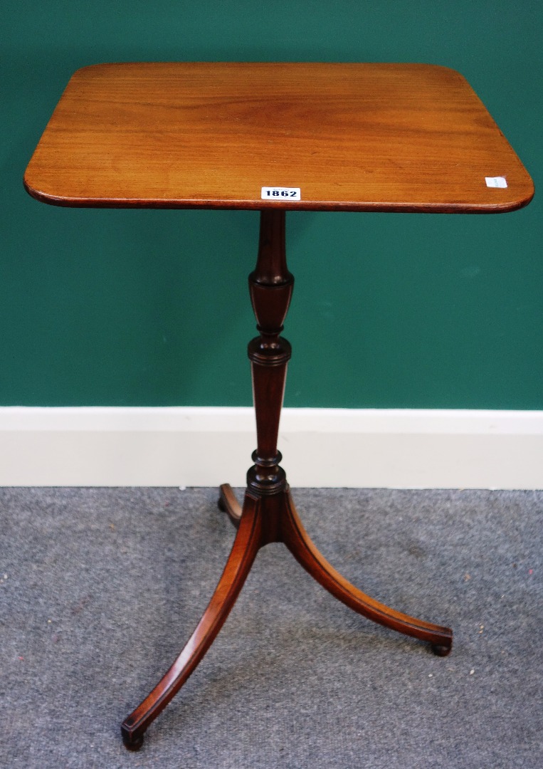 Appraisal: A Regency mahogany occasional table the rectangular top on a