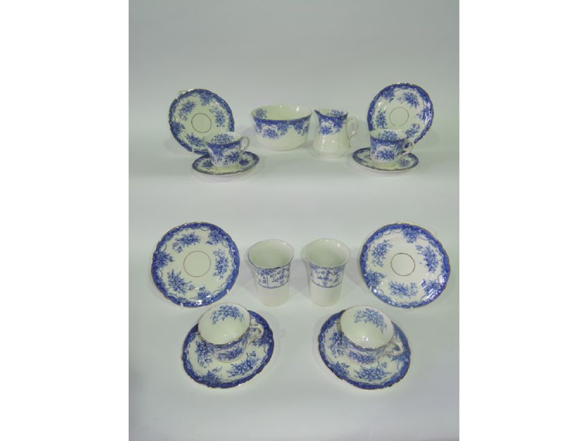 Appraisal: A collection of late th century blue and white printed