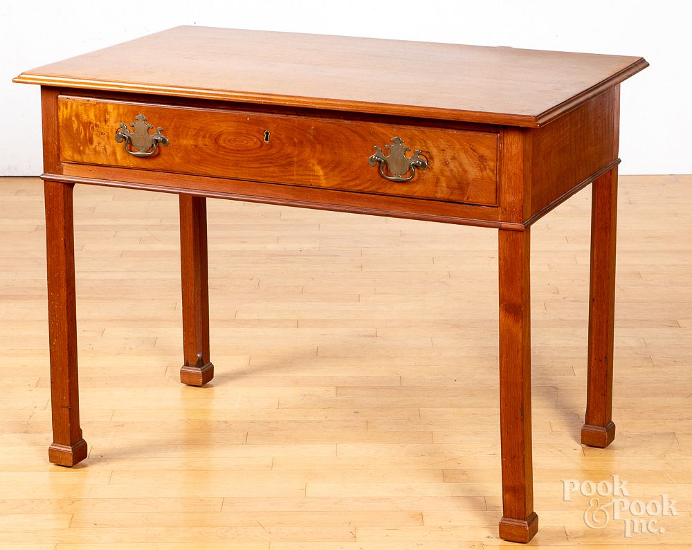 Appraisal: Pennsylvania Chippendale mahogany dressing table Pennsylvania Chippendale mahogany dressing table