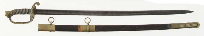 Appraisal: PRESENTATION CIVIL WAR FOOT OFFICER'S SWORD OF CAPT D W