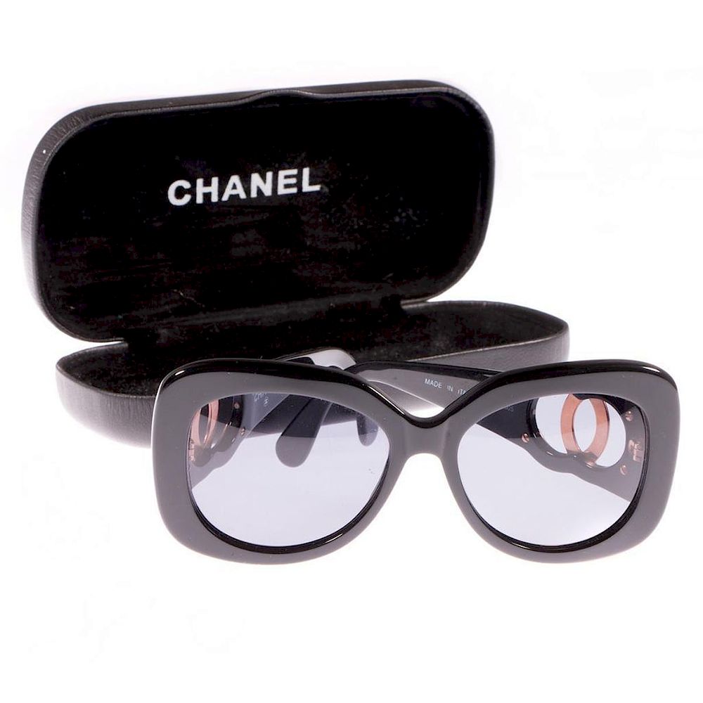 Appraisal: Pair of Chanel Sunglasses with case Pair of Chanel Sunglasses