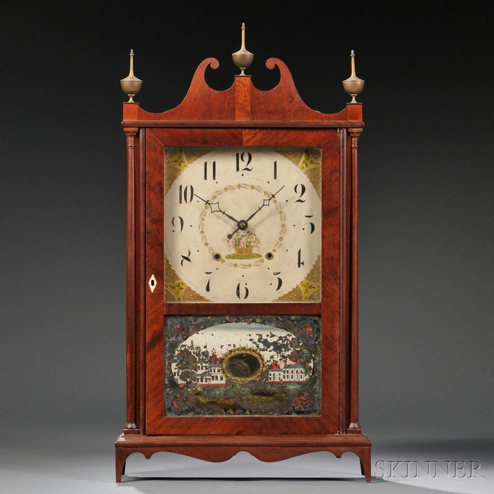 Appraisal: Seth Thomas Pillar and Scroll Shelf Clock Plymouth Connecticut c