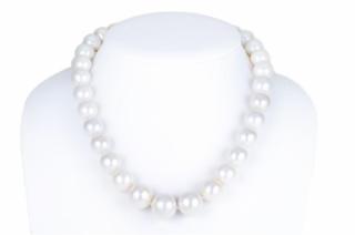 Appraisal: A Large South Sea Pearl Necklace Designed as a single