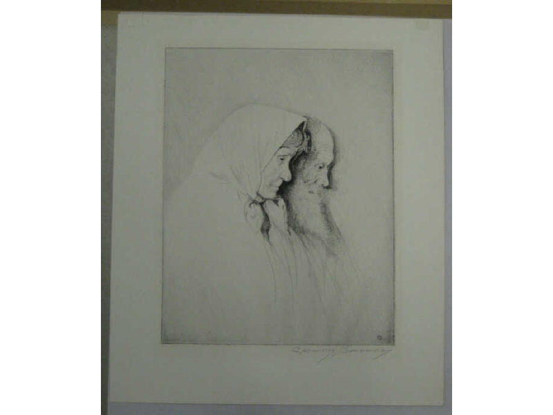 Appraisal: CARMEN BONANNO AMERICAN THE MATES etching signed in pencil lower