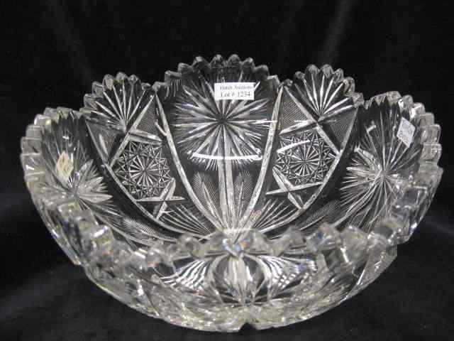 Appraisal: Cut Glass Bowl fine cutwork brilliant period '' diameter ''