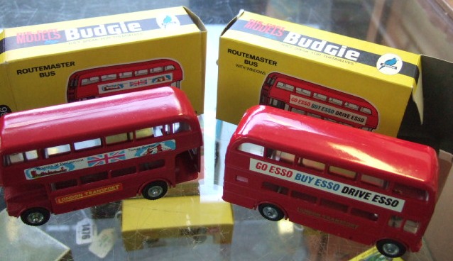 Appraisal: Two Budgie Route master buses boxed