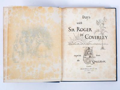 Appraisal: Steele R and others Days with Sir Roger de Coverley