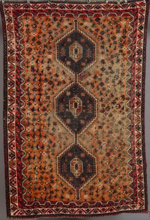 Appraisal: Semi-Antique Persian Shiraz Carpet ' x '