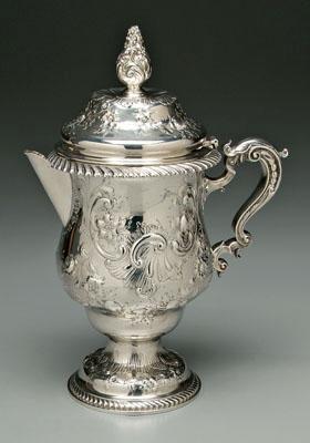 Appraisal: Gorham sterling presentation pitcher urn form dome top scroll and