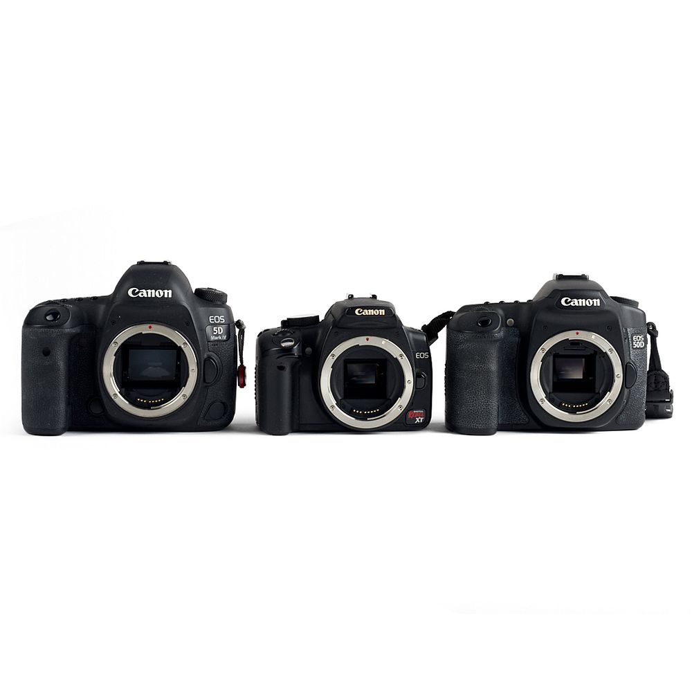 Appraisal: Grp Canon Camera Bodies Group of three Canon camera bodies