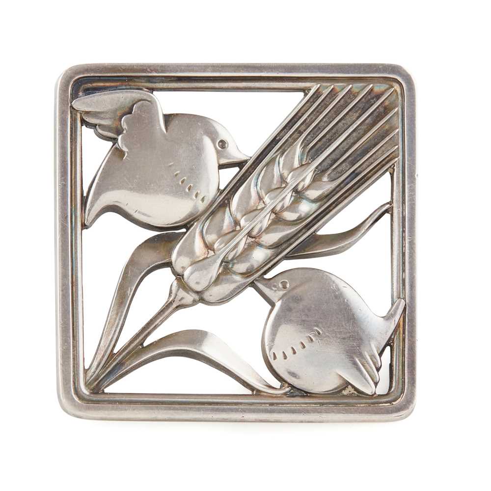 Appraisal: ARNO MALINOWSKI - FOR GEORG JENSEN BROOCH POST sterling silver