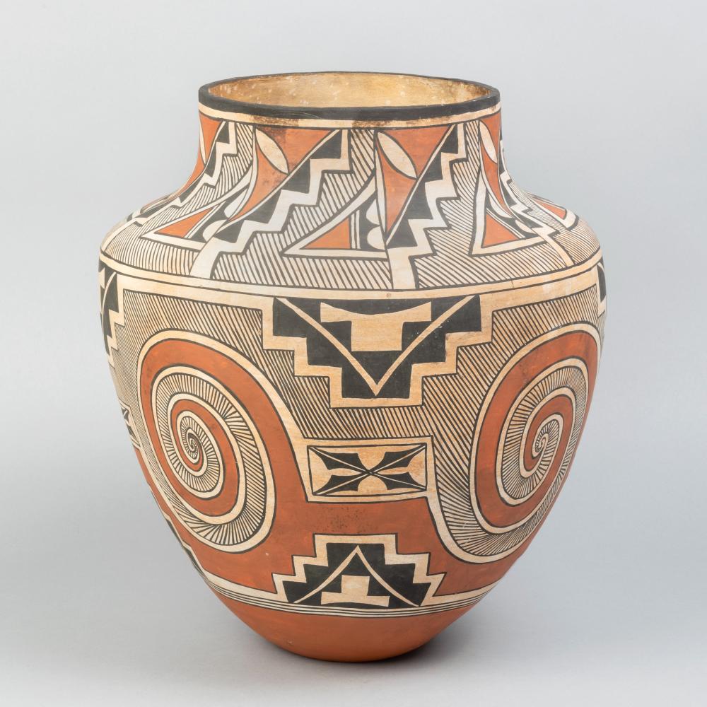 Appraisal: VICTORIA GARCIA POLYCHROME ACOMA POT Victoria Garcia Acoma th st