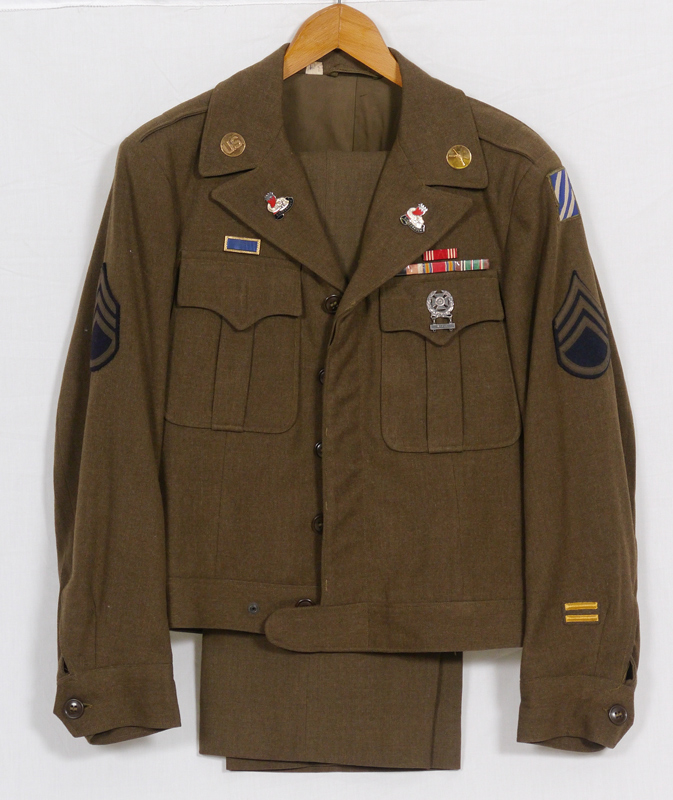 Appraisal: WWII US ARMY RD INFANTRY IKE JACKET UNIFORM Size R