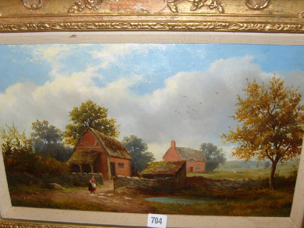 Appraisal: A late th century oil painting on canvas of a