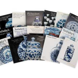 Appraisal: BLUE WHITE PORCELAIN A group of reference works and auction