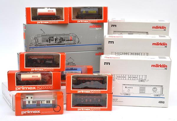 Appraisal: A LARGE COLLECTION OF M RKLIN TRAINS BOXED VG-M A