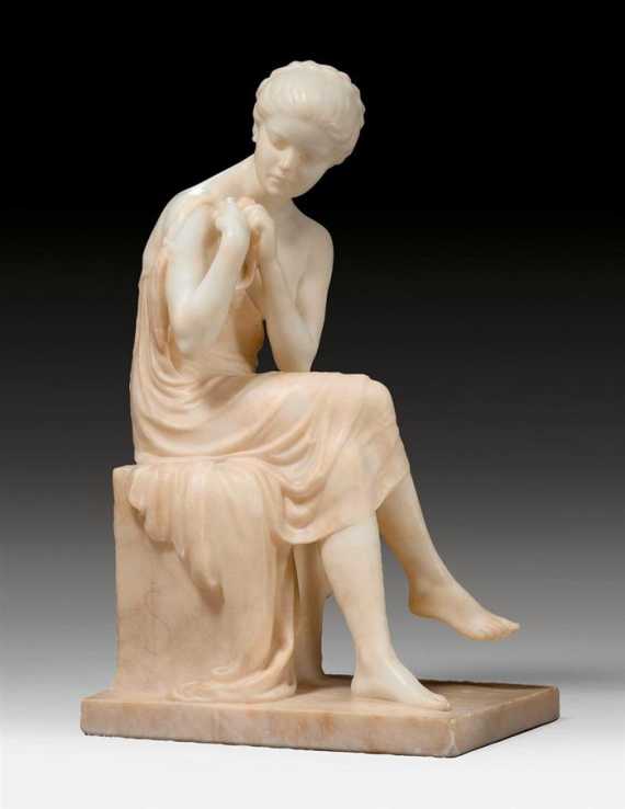 Appraisal: SCULPTURE OF A YOUNG WOMAN German end of the th