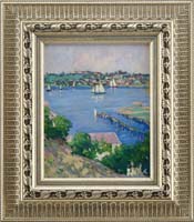 Appraisal: FRANKLIN EDWARD MORRIS American - SUMMER IN GLOUCESTER HARBOR Bright