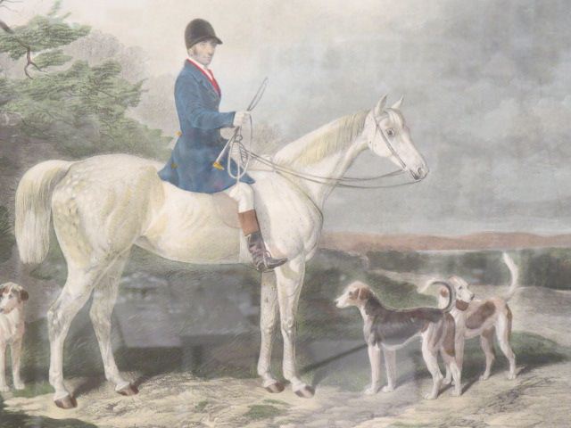 Appraisal: Pair of Fox Hunt Prints Mr Charles Davis on The